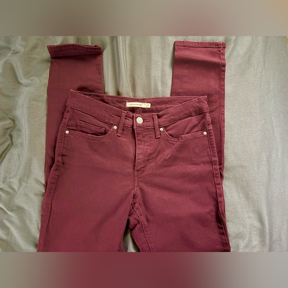 Levi's Women's Skinny Jeans - Burgundy